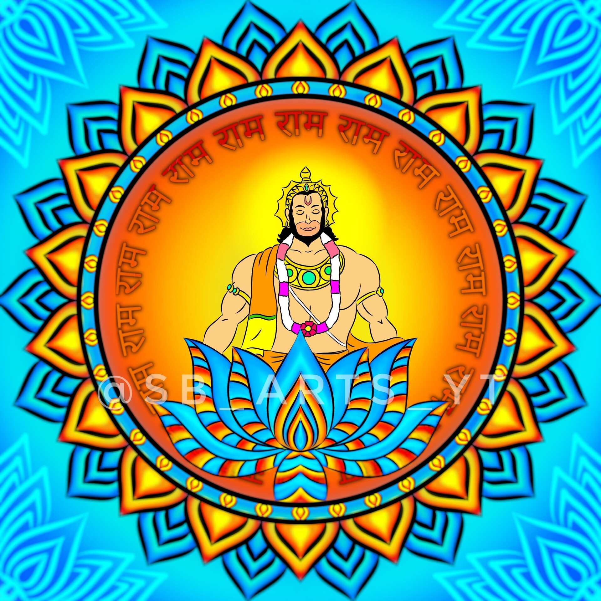 lord hanuman artwork